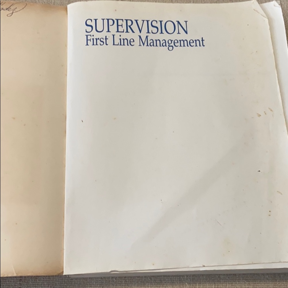 Supervision First Line Management Fifth Edition - Picture 2 of 4